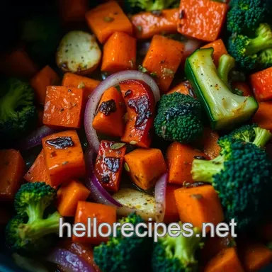 Easy & Crispy Roasted Vegetables in Air Fryer: A Healthy Family Favourite Recipe Card