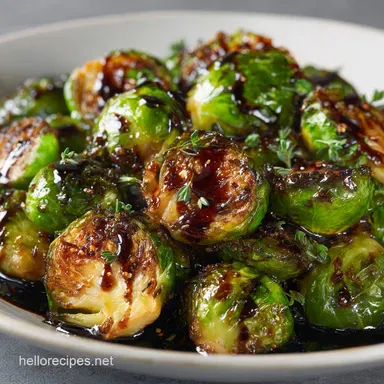 Foolproof Air Fryer Brussels Sprouts Crunchy Balsamic Glaze