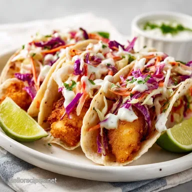 Fish Tacos: Ultimate Crispy Baja Recipe with Zesty Crema Recipe Card