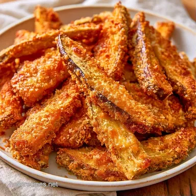 Crispy Baked Eggplant Fries Recipe Card
