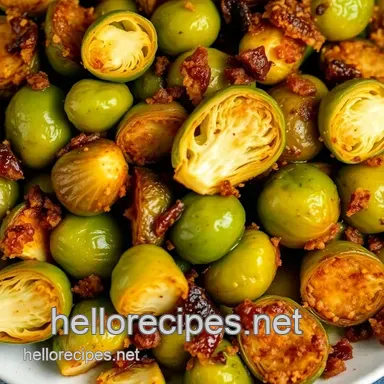 Easy & Delicious Crispy Caramelized Brussels Sprouts Cook Recipe Recipe Card