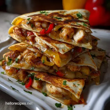 Chicken Fajita Quesadilla Recipe: Ultra-Crisp & Speedy Recipe Card