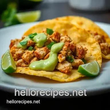 Deliciously Easy Crispy Chicken Tostadas with Avocado Lime Dressing Recipe Card