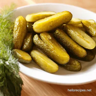 Crispy Refrigerator Pickles My Quick Dill Pickle Recipe Recipe Card