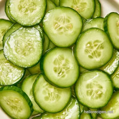 Crispy Cucumber Pickles in 20 Minutes Recipe Card
