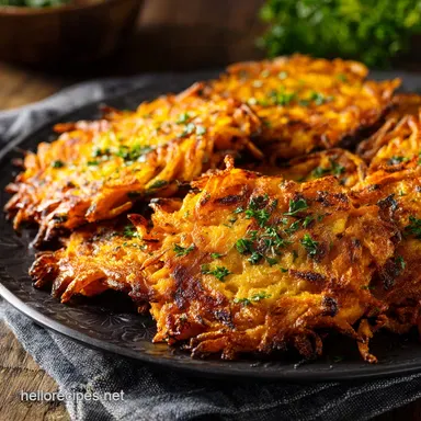 Healthy Sweet Potato Hash Browns UltraCrispy OvenBaked Recipe Card