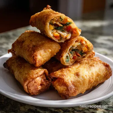 Homemade Vegetable Egg Rolls Crispy Vegetable Egg: Ultra-Crunchy Recipe Recipe Card