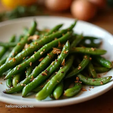 The Best OvenRoasted Green Beans Zesty Garlicky Crisp Recipe Card