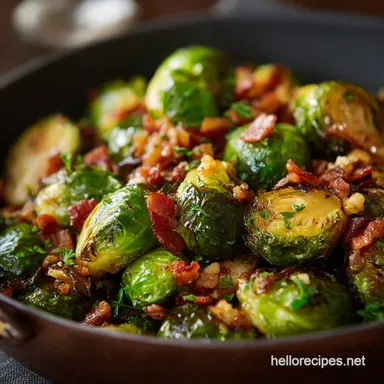 Thanksgiving Side Dishes: The Best Maple-Bacon Brussels Sprouts Recipe Card