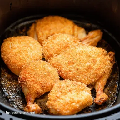 Crispy Parmesan Air Fryer Chicken Healthified Easy Recipe Card