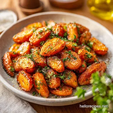 Crispy Parmesan Ranch Smashed Carrots Recipe for 4 Servings Recipe Card