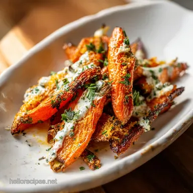Crispy Parmesan Ranch Smashed Carrots Recipe for 4 Servings