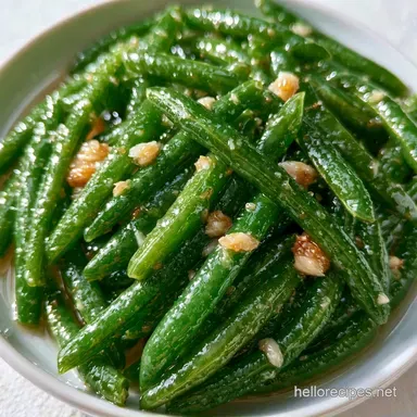 Pickled Green Beans in 20 Minutes Recipe Card