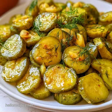 Dill Pickles in 15 Minutes Recipe Card