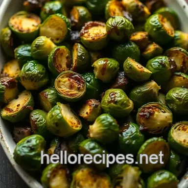 Best Crispy Brussel Sprouts in Oven: Balsamic Glaze Recipe Recipe Card