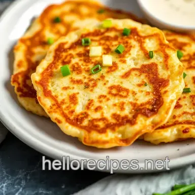 Delicious & Easy Crispy Scallion Pancakes Recipe for Snacks Recipe Card