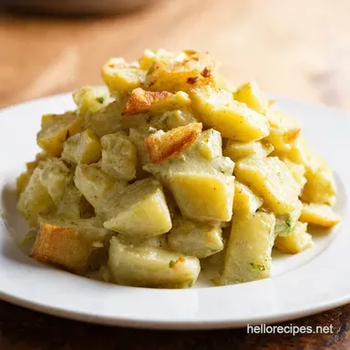 Crispy Smashed Potato Salad Creamy Crunchy Bliss Recipe Card