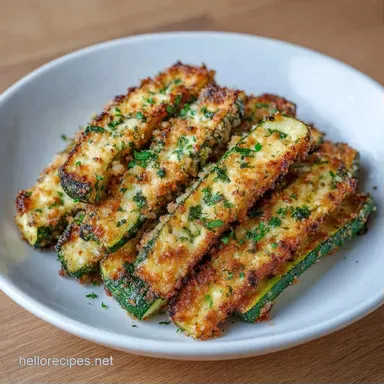 Zucchini Parmesan: Crispy and Baked Recipe Card