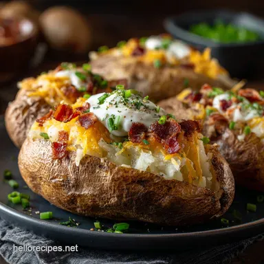 Crock Pot Baked Potatoes: The Effortless Fluffy Spud Recipe for Dinner Recipe Card