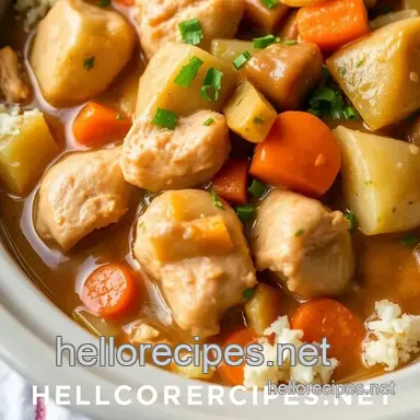 Hearty Crock Pot Chicken Stew - Cozy Comfort Food: A Family Favorite Recipe Recipe Card