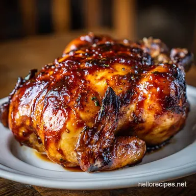 Crockpot BBQ Chicken for 8 Servings Recipe Card