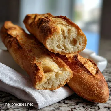 Crusty Gluten Free French Bread Baguettes: Velvety Crumb Recipe Card