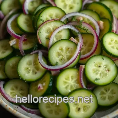 Cucumber Recipes: My Zesty Cucumber & Dill Salad! Recipe Card