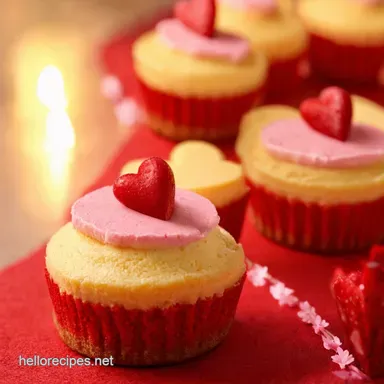 Valentines Mini Cheesecakes Easy HeartShaped Bites Recipe Card