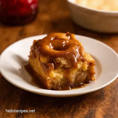 Dads Decadent fathers day treats Whiskey Glazed Donut Bread Pudding Recipe Card