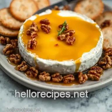 Decadent Baked Brie Recipe: Melt-in-Your-Mouth Honey & Walnuts Recipe Card