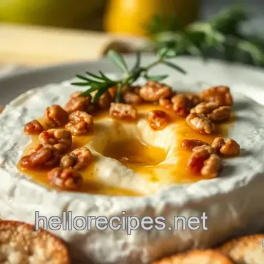 Decadent Baked Brie Recipe: Melt-in-Your-Mouth Honey & Walnuts Recipe Card