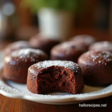 Decadent Chocolate Financiers A Parisian Treat at Home Recipe Card