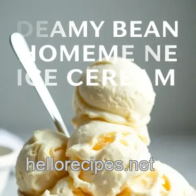 Dreamy Vanilla Bean Homemade Ice Cream Recipe - So Creamy! Recipe Card
