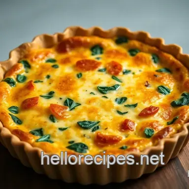 My Family's Easy Spinach Quiche Recipe: Perfect for Brunch! Recipe Card