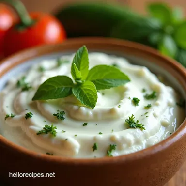 The Best Creamy Tzatziki Sauce Recipe in 10 Minutes Easy Greek Dip Recipe Card