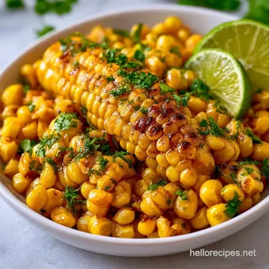 Easy BBQ Side Dish with Corn in 15 Min Recipe Card