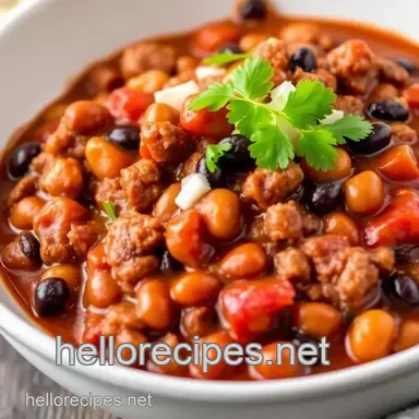 How to Make Easy Beef Chili: Quick & Flavorful Delight in 30 Minutes Recipe Card