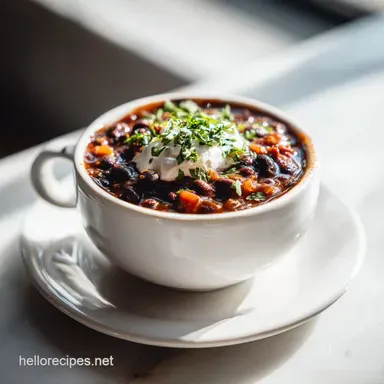 Black Bean Chili Recipe with Ground Beef