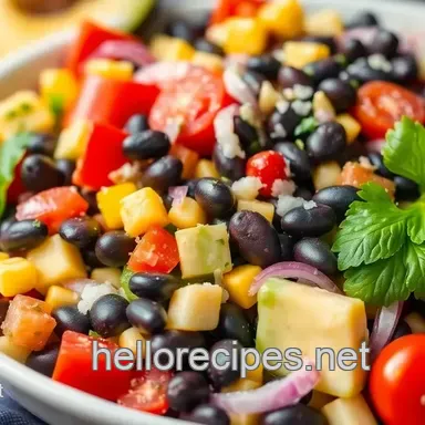 My Family's Easy Black Bean Salad - Fresh & Zesty Delight