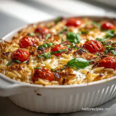 Easy Boursin Orzo Bake Oven-Only Creamy Baked Pasta