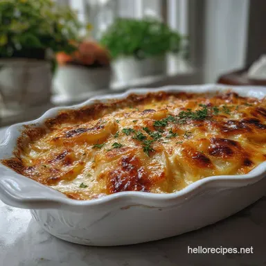 Easy Cheesy Scalloped Potatoes: Velvety Sauce Recipe