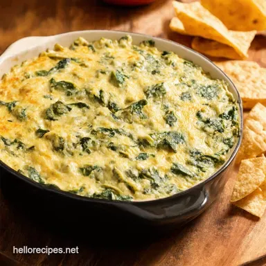 Easy Spinach Artichoke Dip for Parties My Cheesy CrowdPleaser Recipe Card