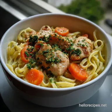 Easy Chicken and Noodles: Velvety Comfort in 30 Minutes Recipe Card