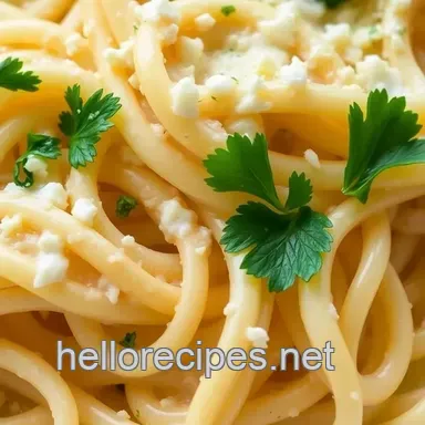 My Easy Creamy Pasta with Garlic & Cheese: The Ultimate Comfort Food! Recipe Card