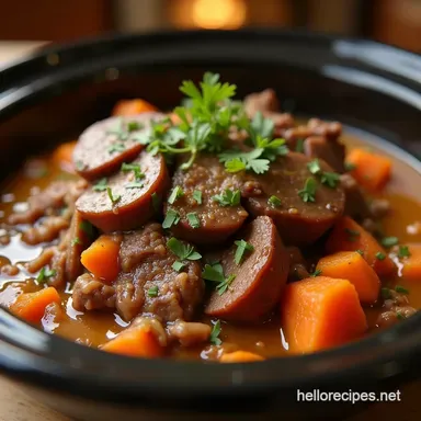 The Best Tender Crock Pot Pot Roast with Rich Gravy Recipe Card