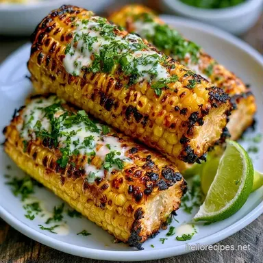 Easy Elote Corn Recipe in 25 Minutes Recipe Card