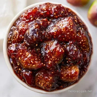 Easy Fig Jam Recipe in 40 Minutes Recipe Card