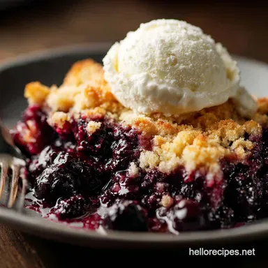 Gluten Free Blueberry Dump Cake Easy Recipe Effortless Crumble Top