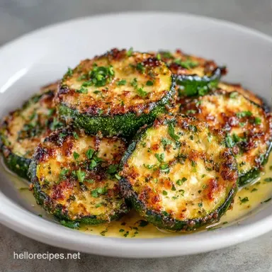 Easy Oven Roasted Zucchini in 25 Minutes Recipe Card