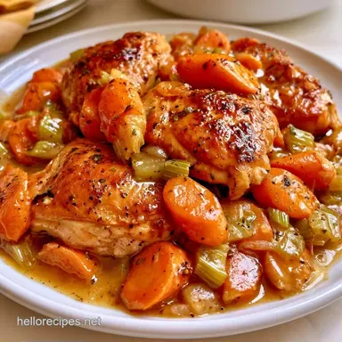 Easy Pantry Chicken Stew for 5 Servings Recipe Card